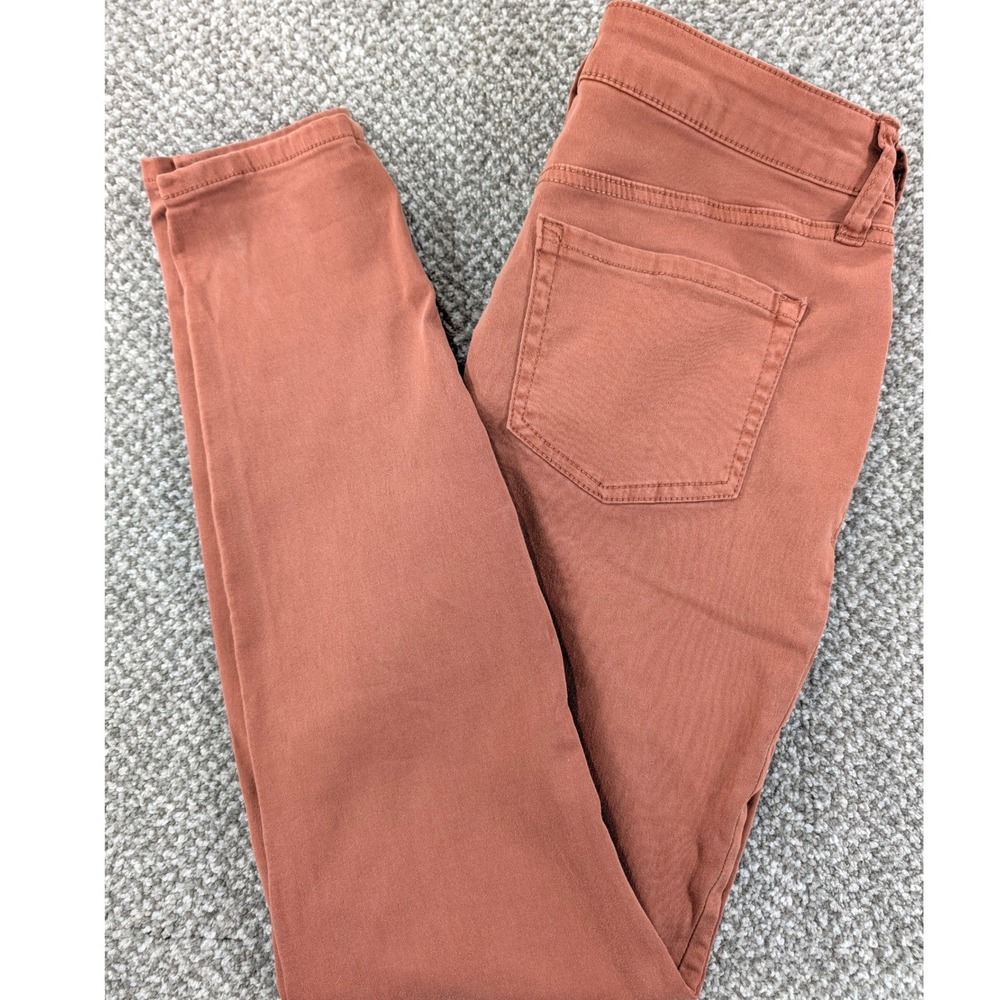 Maurices High Rise Jegging M Regular Terracotta Clay Stretch Skinny Pants NEW